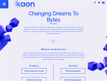 Tablet Screenshot of kaonsoftwares.com